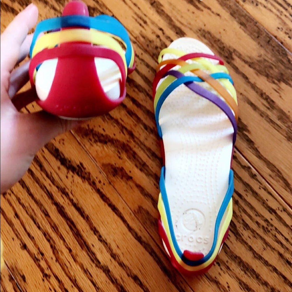 Rainbow Croc Sandals